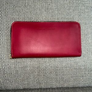 Portland Leather Goods Accordian Zip Wallet-Berry Good